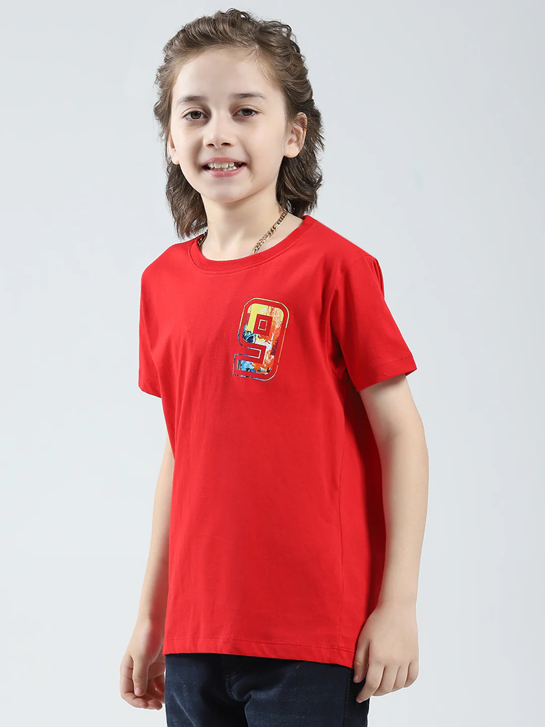 Boys Red, Yellow & White Printed Round Neck Half Sleeve T-Shirt (Pack of 3) - Image 11