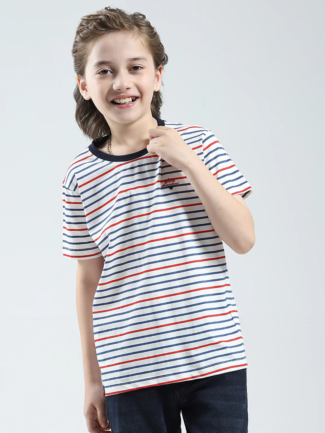 Boys Red, Yellow & White Printed Round Neck Half Sleeve T-Shirt (Pack of 3) - Image 3