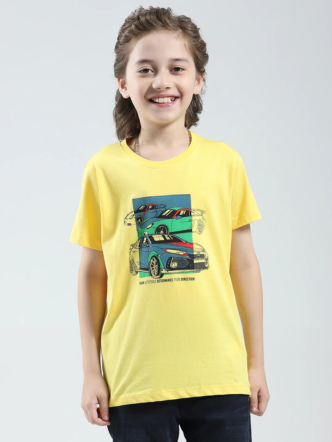 Boys Red, Yellow & White Printed Round Neck Half Sleeve T-Shirt (Pack of 3) - Image 7