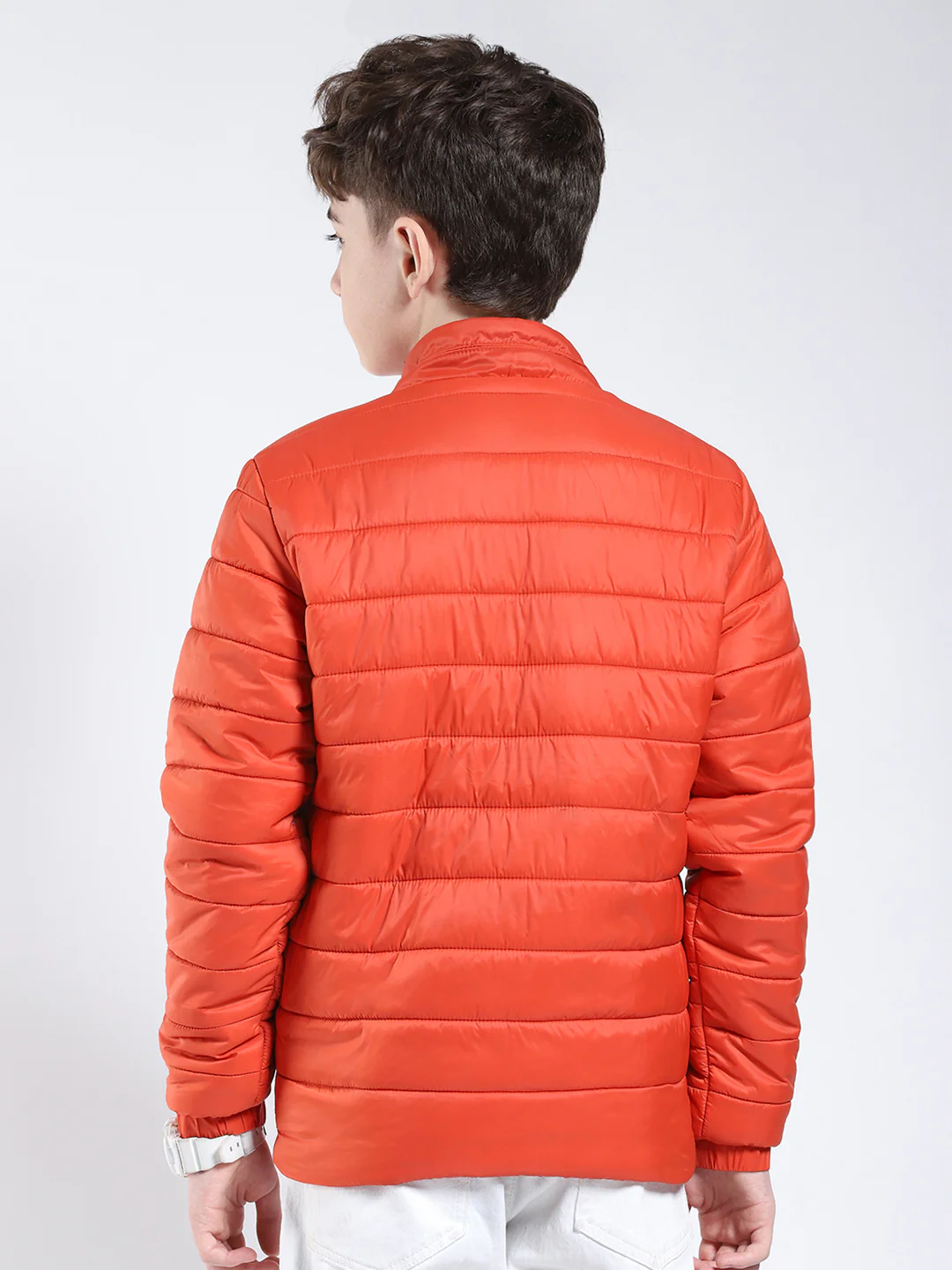 Boys Rust Printed Collar Full Sleeve Boys Jacket - Image 5