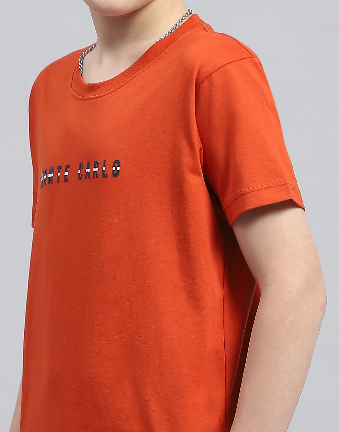 Boys Rust Printed Round Neck Half Sleeve T-Shirt - Image 6