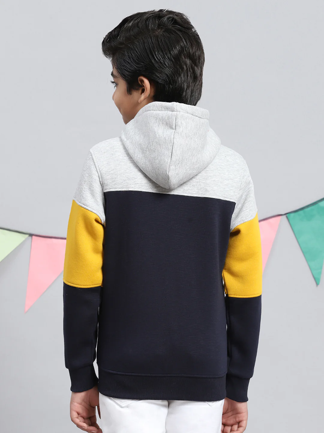 Boys Yellow Printed Sweatshirt - Image 4