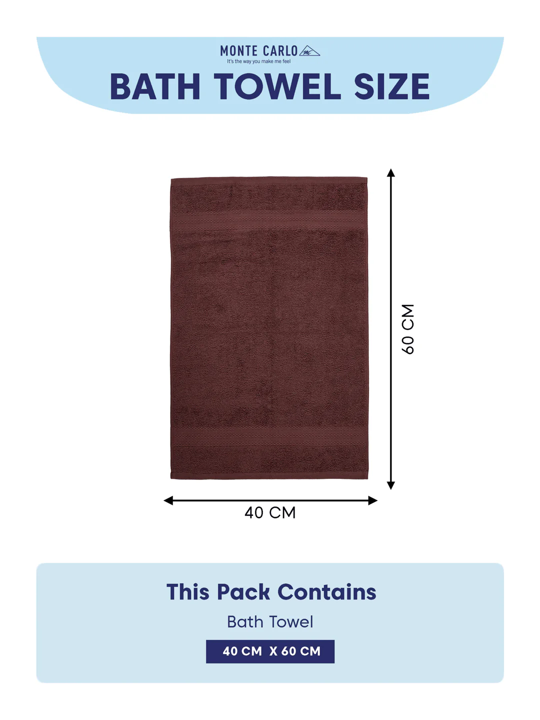 Brown 100% Cotton Solid 380 GSM Bath Towel Jazz 4 Pc Set Gifting Box Pack - Image 11