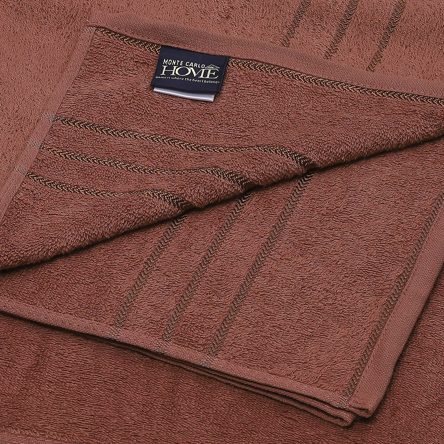 Brown Cotton 350 GSM Bath Towel - Image 4