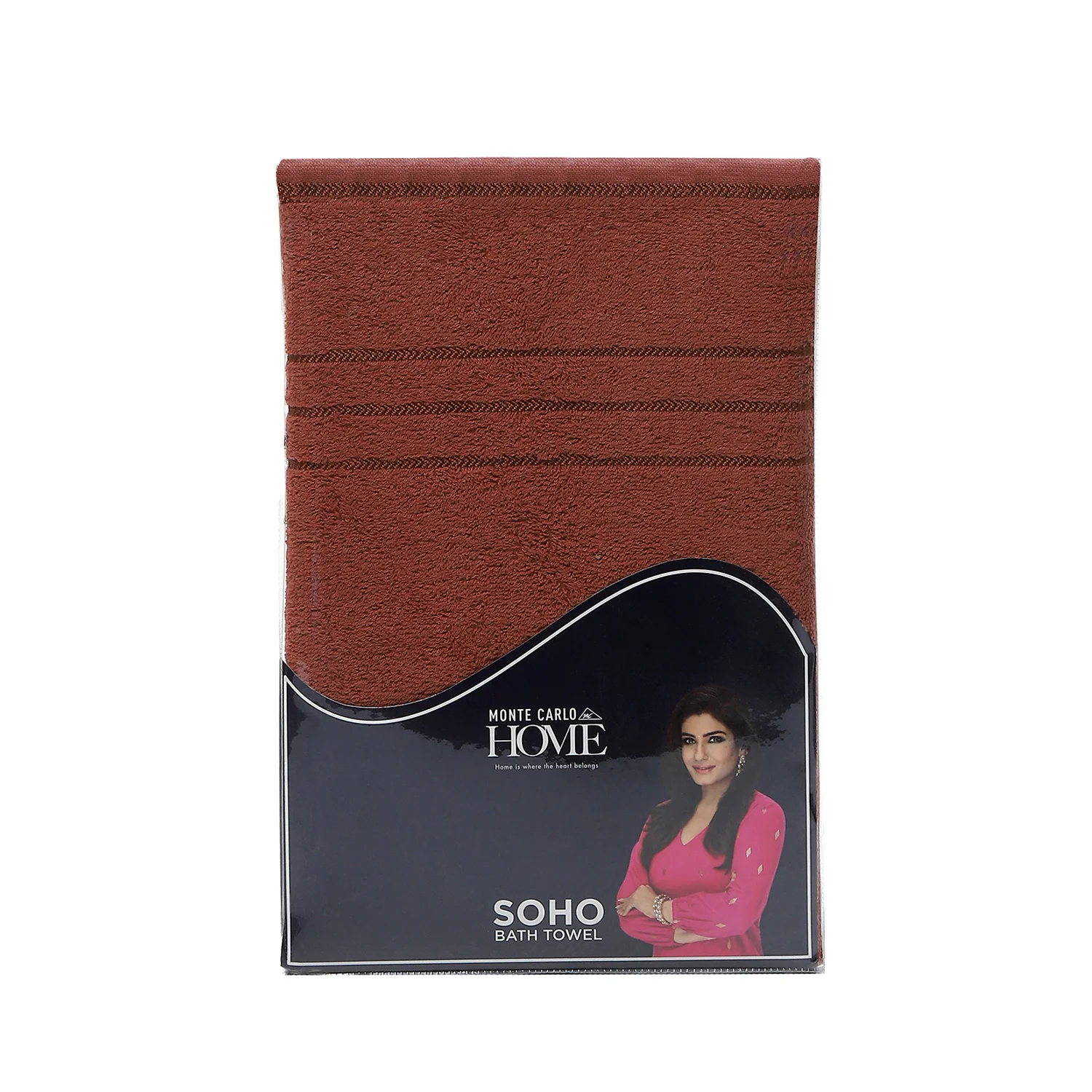 Brown Cotton 350 GSM Bath Towel - Image 5
