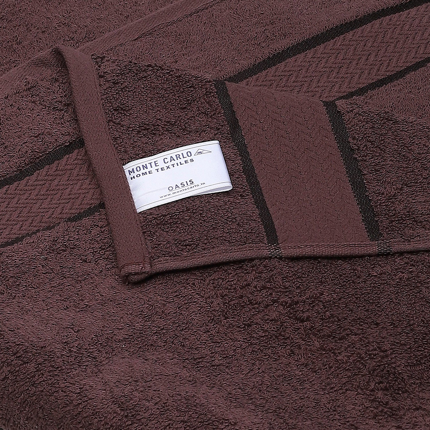 Brown Cotton 450 GSM Bath Towel - Image 4