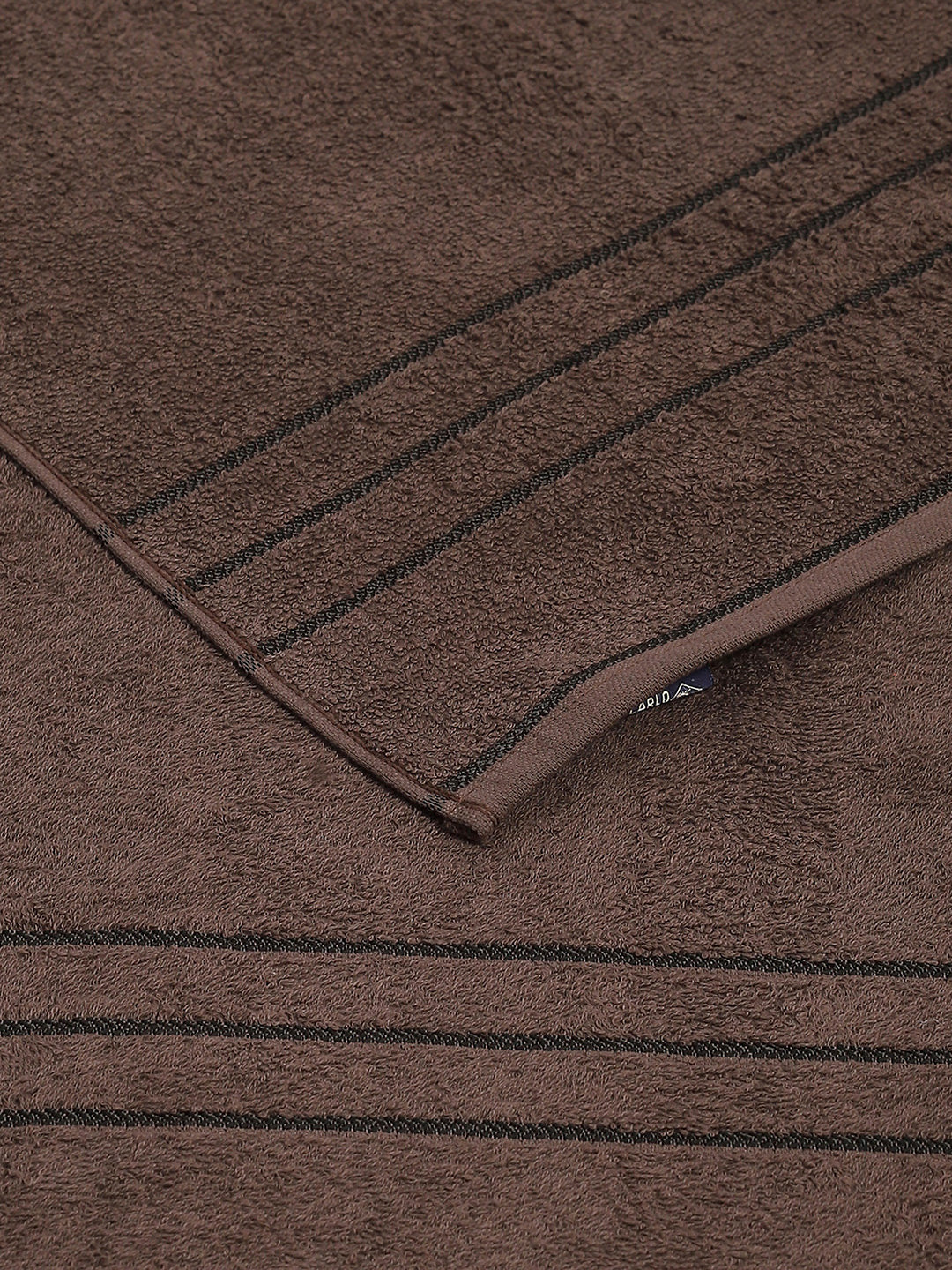 Brown Cotton Solid 350 GSM Bath Towel (Soho) - Image 4