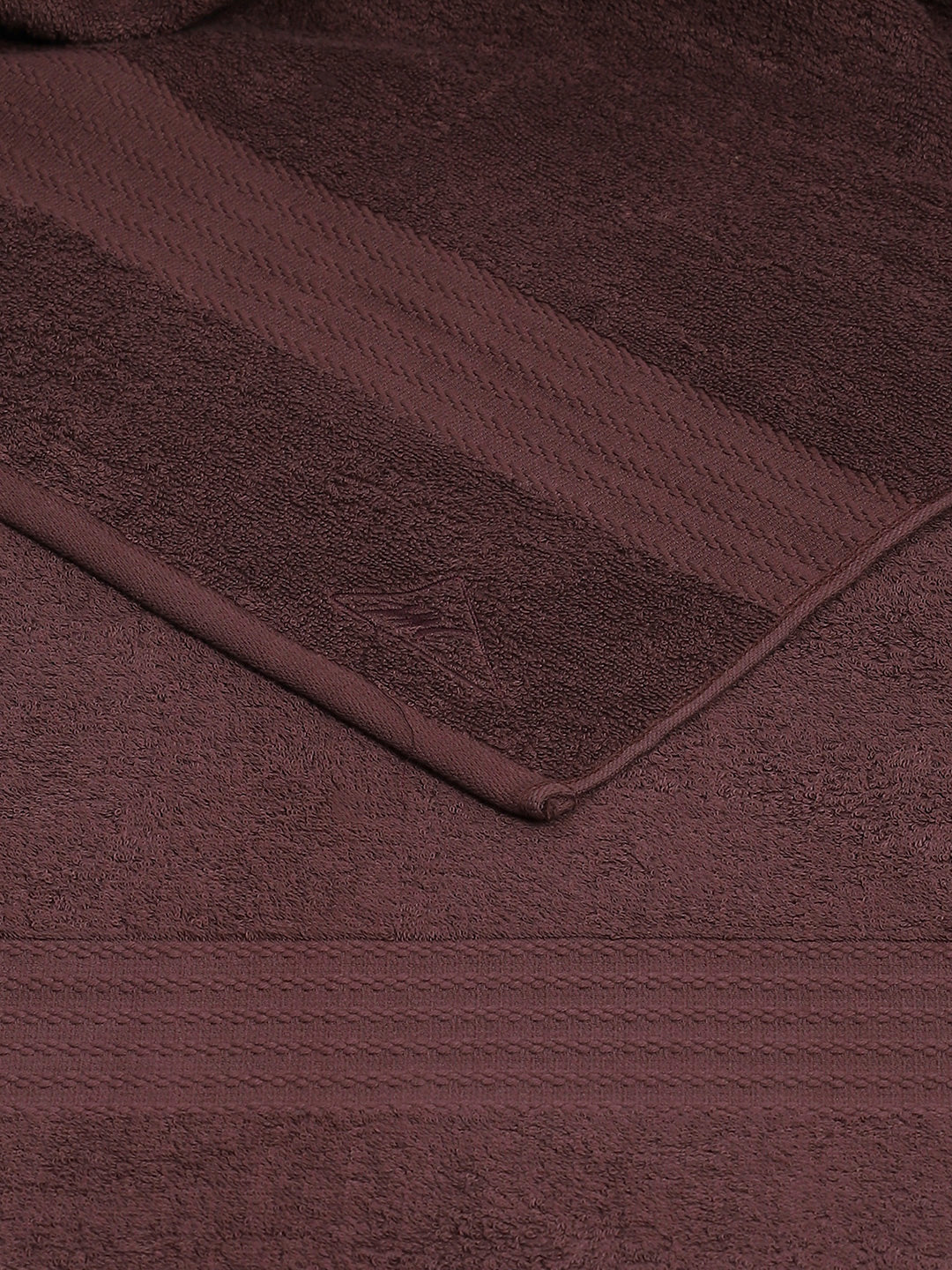 Brown Cotton Solid 400 GSM Bath Towel (Jazz) - Image 4