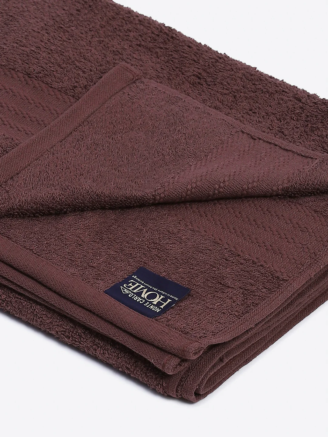 Brown Cotton Solid 400 GSM Bath Towel (Jazz) - Image 3
