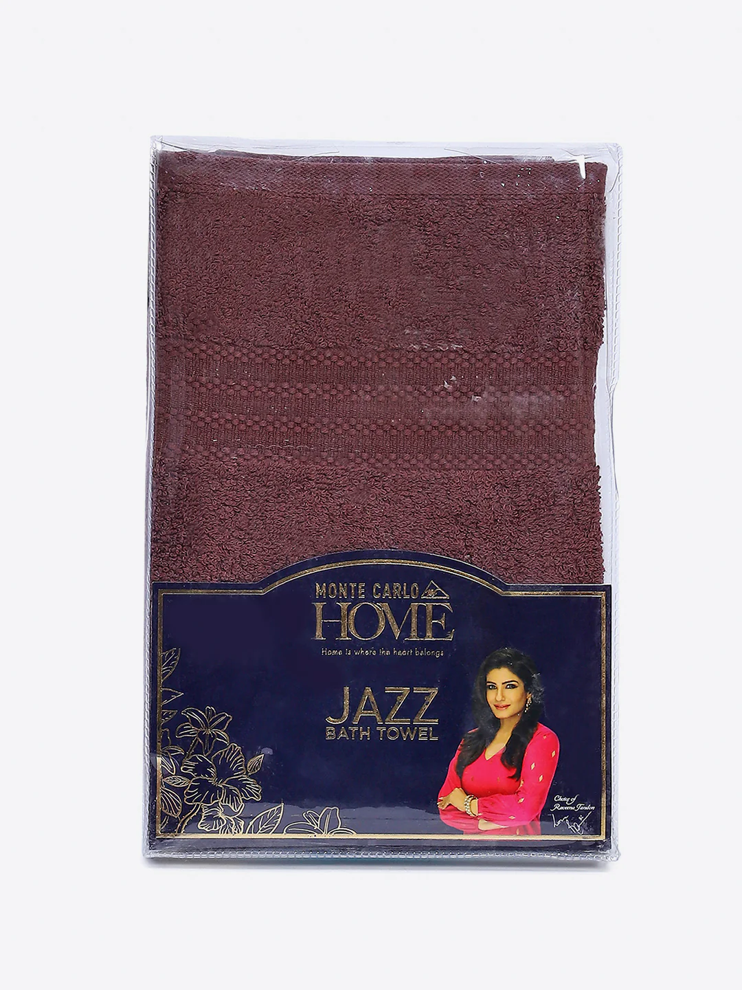 Brown Cotton Solid 400 GSM Bath Towel (Jazz) - Image 5