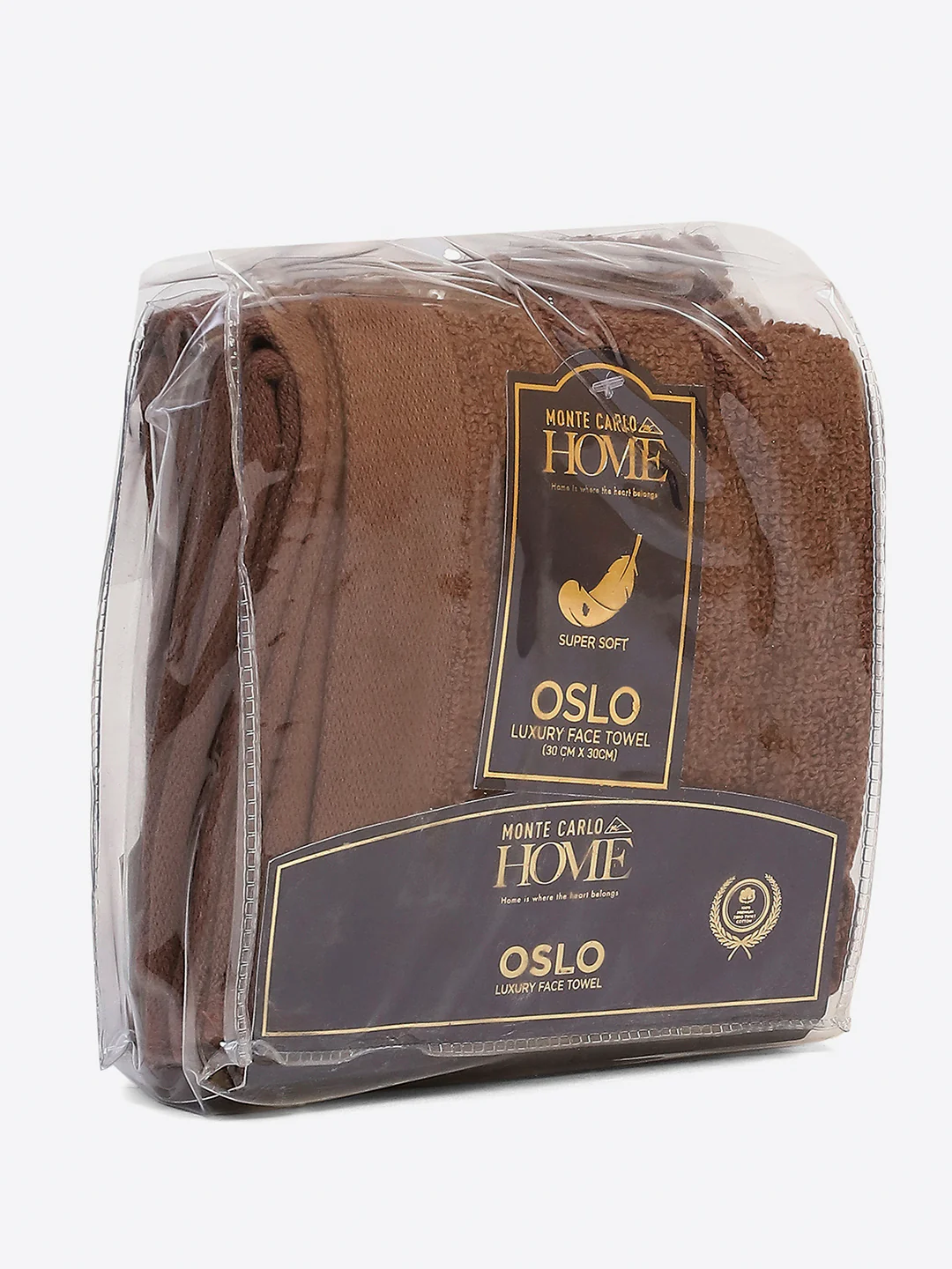 Brown Cotton Solid 600 GSM Face Towel (Pack of 4) - Image 5