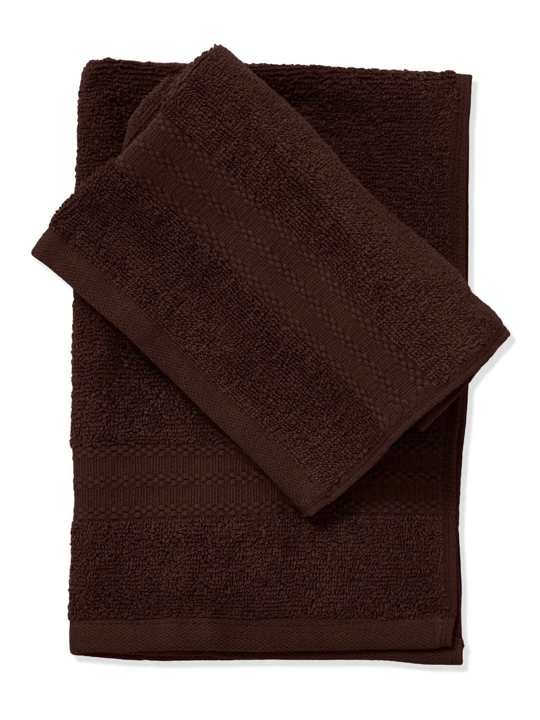 Brown Pure Cotton Solid 380 GSM Hand Towel 2 Pc Set (Jazz Collection) - Image 5