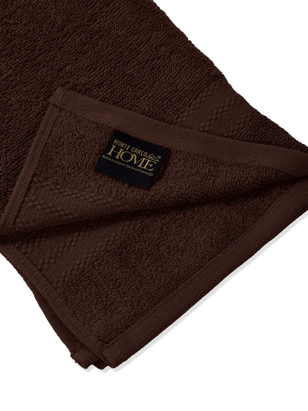 Brown Pure Cotton Solid 380 GSM Hand Towel 2 Pc Set (Jazz Collection) - Image 7