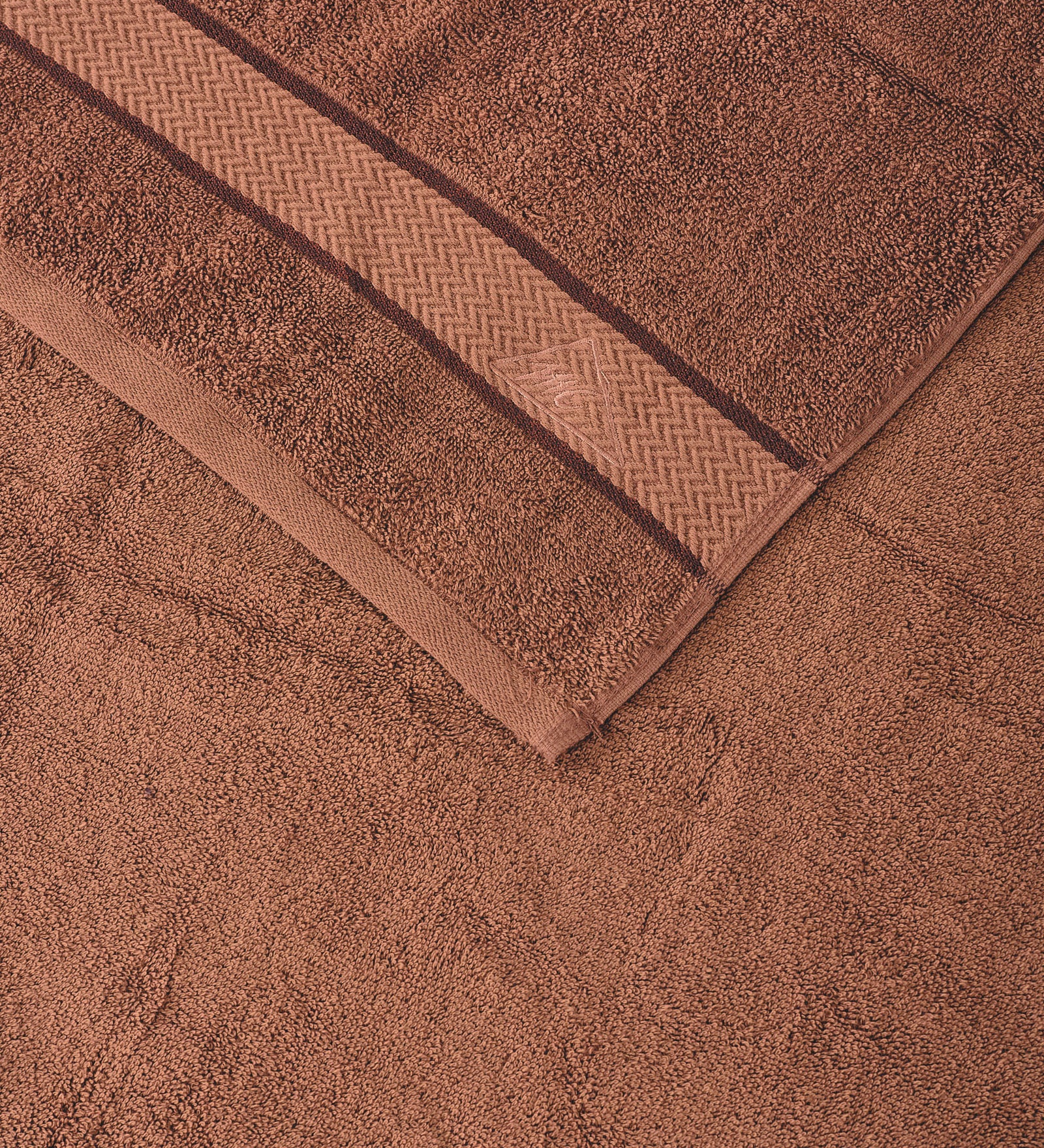 Camel Brown Pure Cotton Solid 450 GSM Bath Towel 1 Piece (Oasis Collection) - Image 6