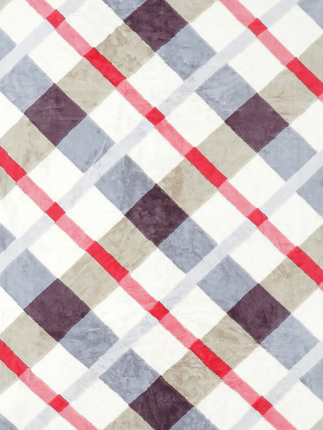 Checkered Single Bed Blanket for Mild Winter -2 Ply - Image 6