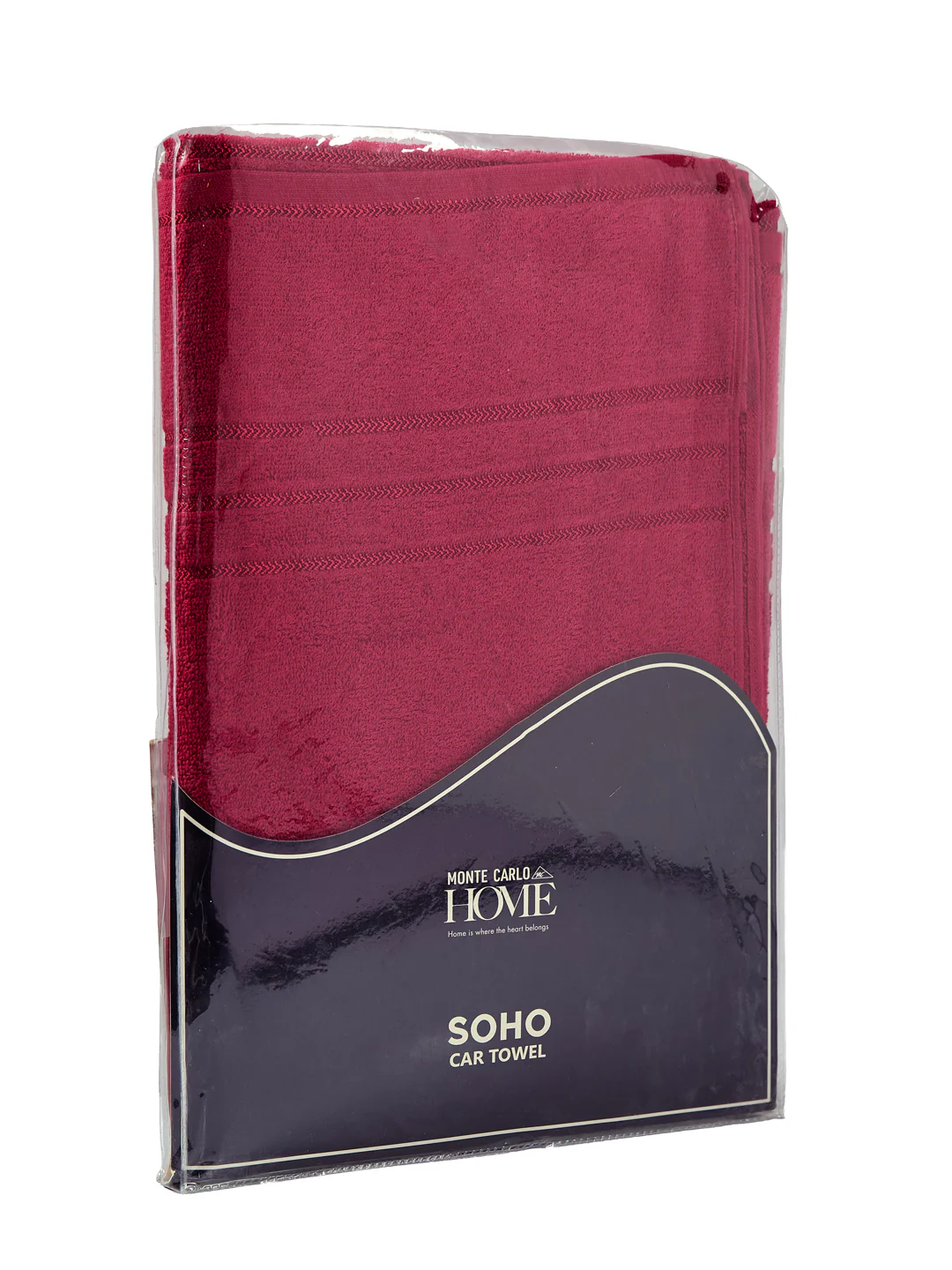 Cranberry Red Pure Cotton Solid 340 GSM Car Towel 1 Piece (Soho Collection) - Image 8