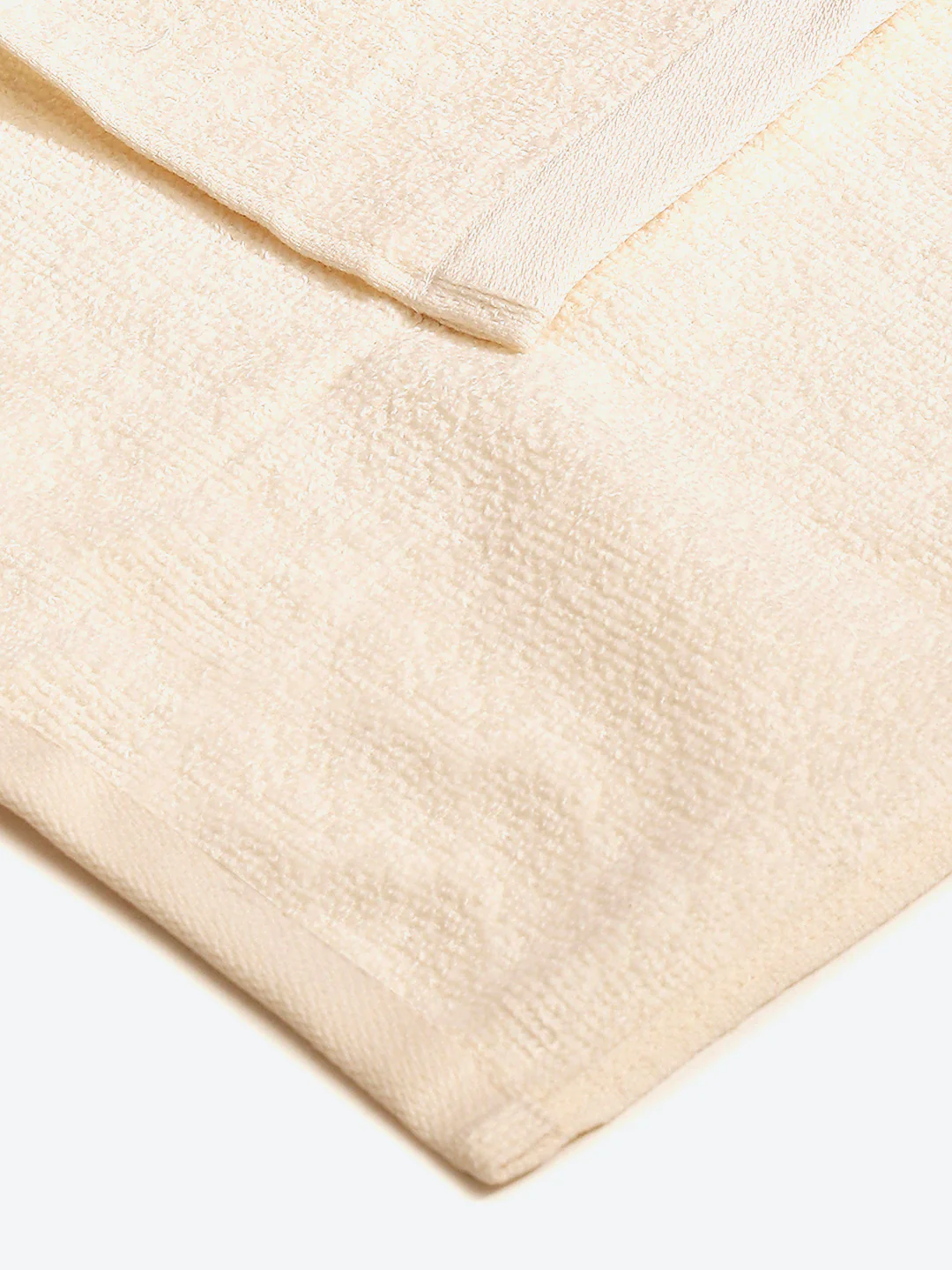 Cream Cotton Solid 600 GSM Face Towel (Pack of 4) - Image 4