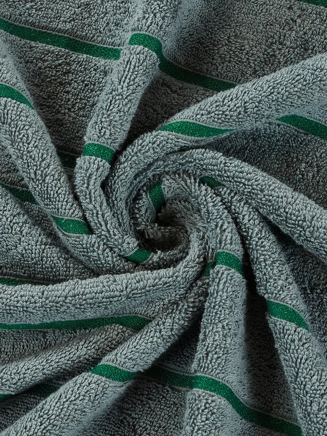 Dusty Blue & Green 100% Cotton Solid 480 GSM Bath Towel King & Queen 2 Pc Set Gifting Box Pack - Image 13