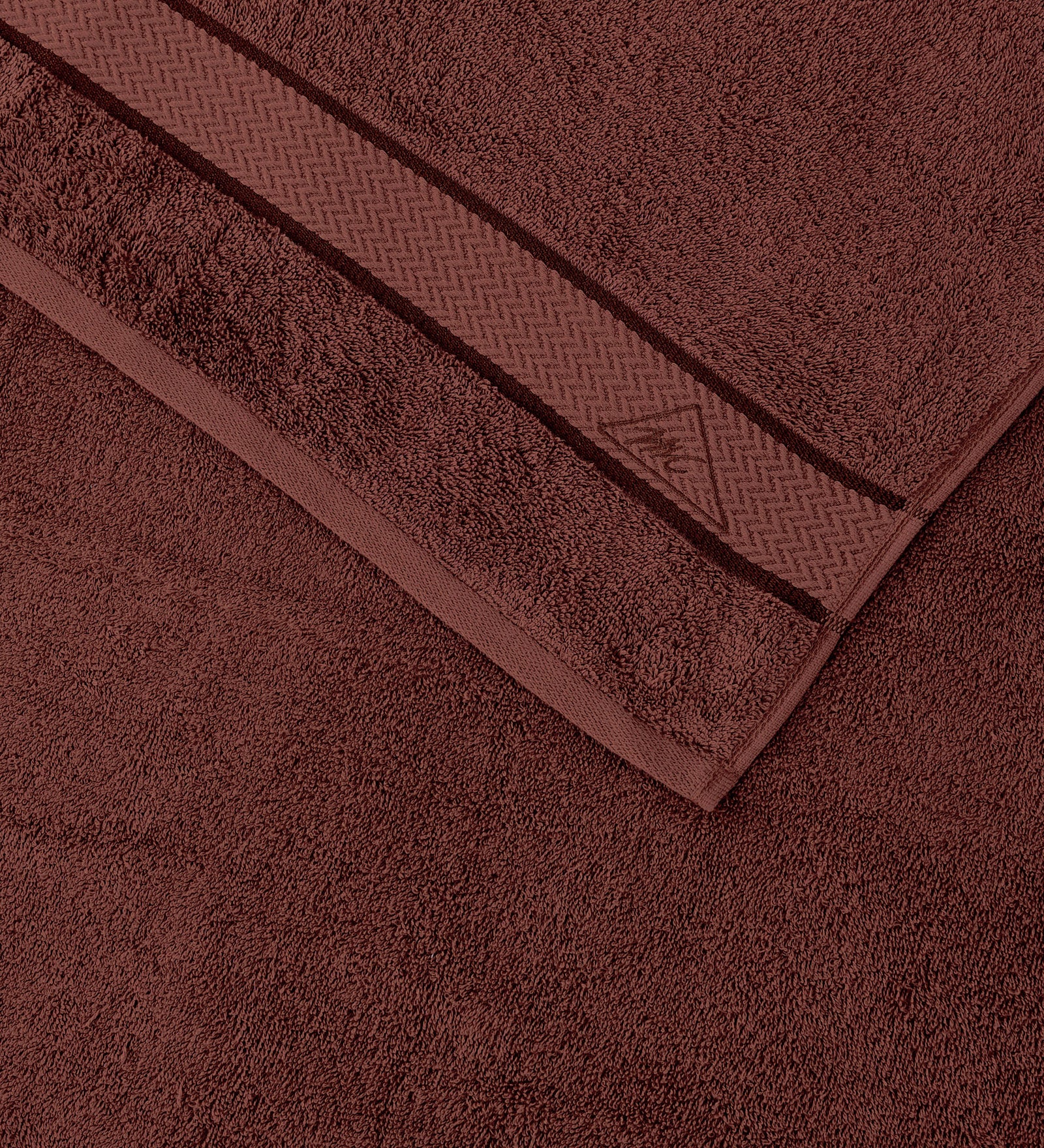Dusty Brown Pure Cotton Solid 450 GSM Bath Towel 1 Piece (Oasis Collection) - Image 6