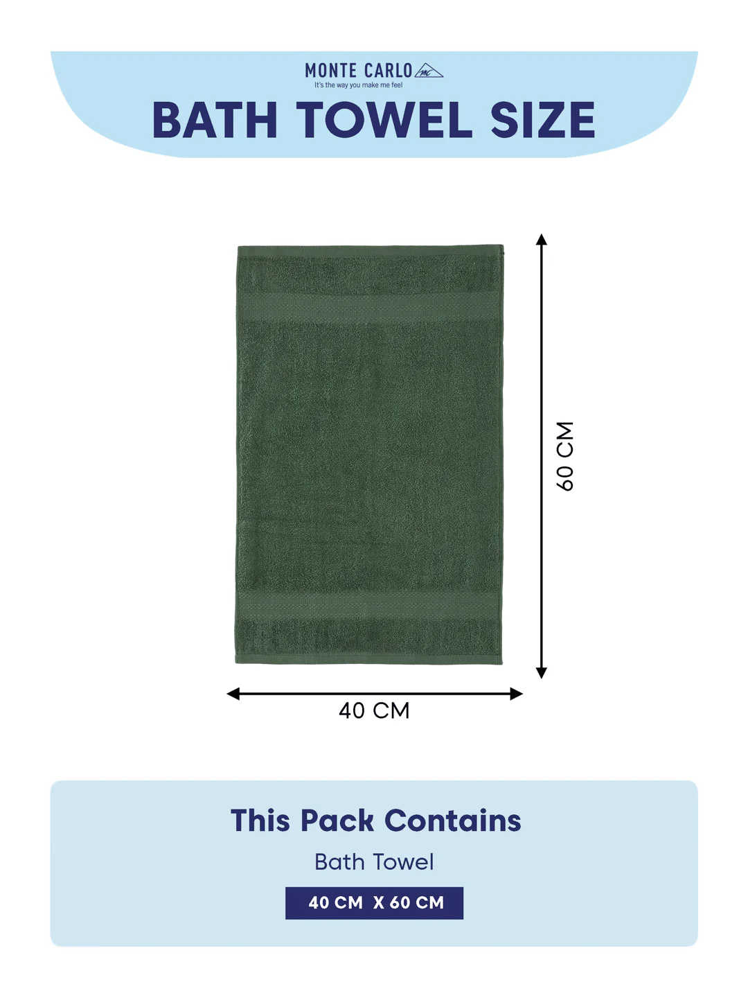 Elm Green 100% Cotton Solid 380 GSM Bath Towel Jazz 4 Pc Set Gifting Box Pack - Image 11