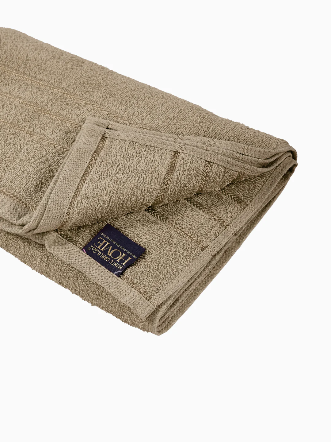 Essential Beige 100% Cotton Solid 340 GSM Bath Towel Soho Small 1 Pc Pvc Pack - Image 5