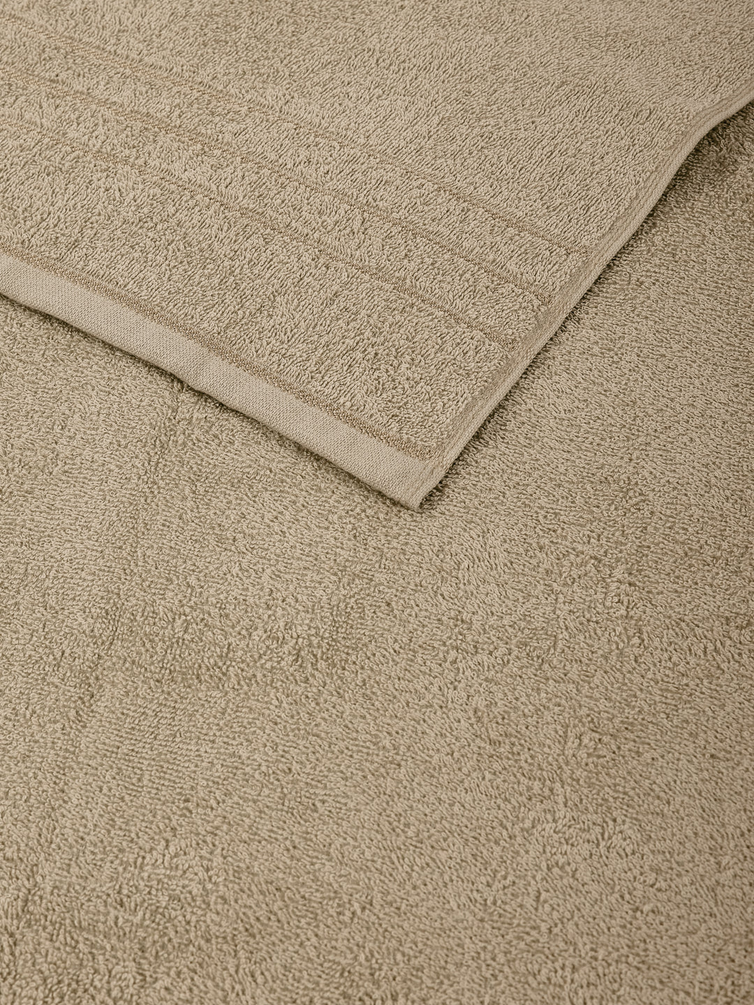 Essential Beige 100% Cotton Solid 340 GSM Bath Towel Soho Small 1 Pc Pvc Pack - Image 6