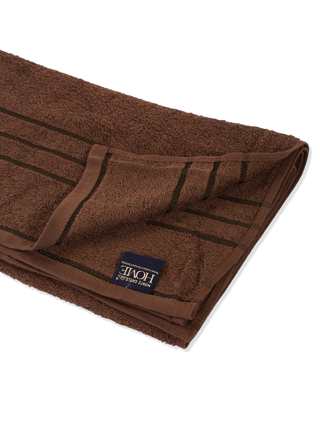 Essential Dark Brown 100% Cotton Solid 340 GSM Bath Towel Soho 1 Pc Pvc Pack - Image 5