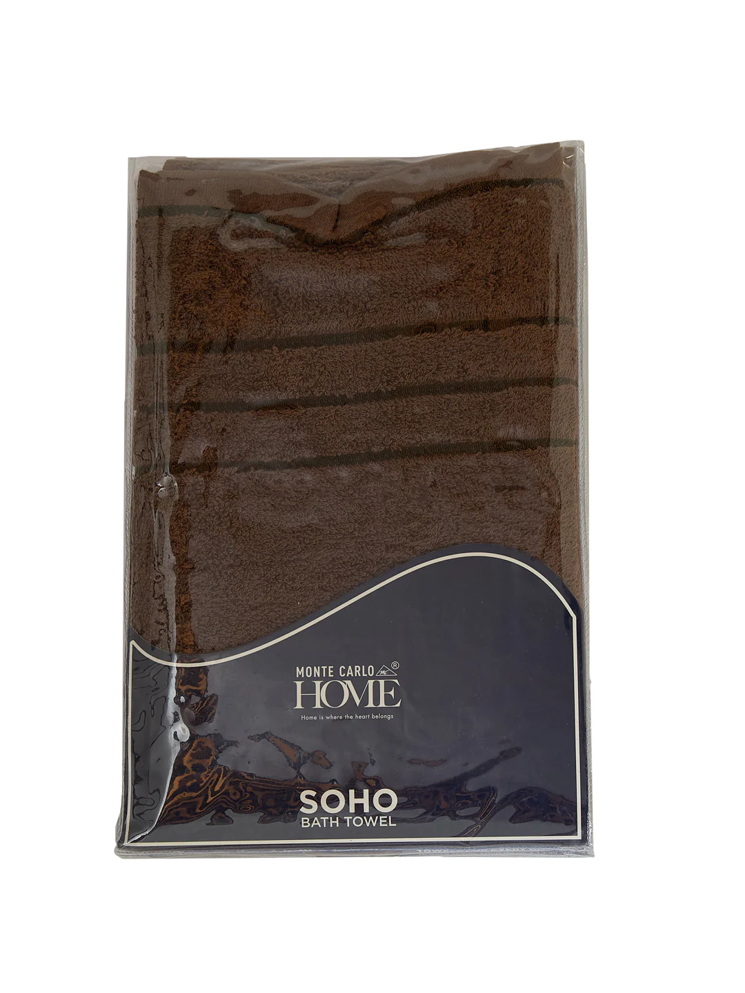 Essential Dark Brown 100% Cotton Solid 340 GSM Bath Towel Soho Small 1 Pc Pvc Pack - Image 9