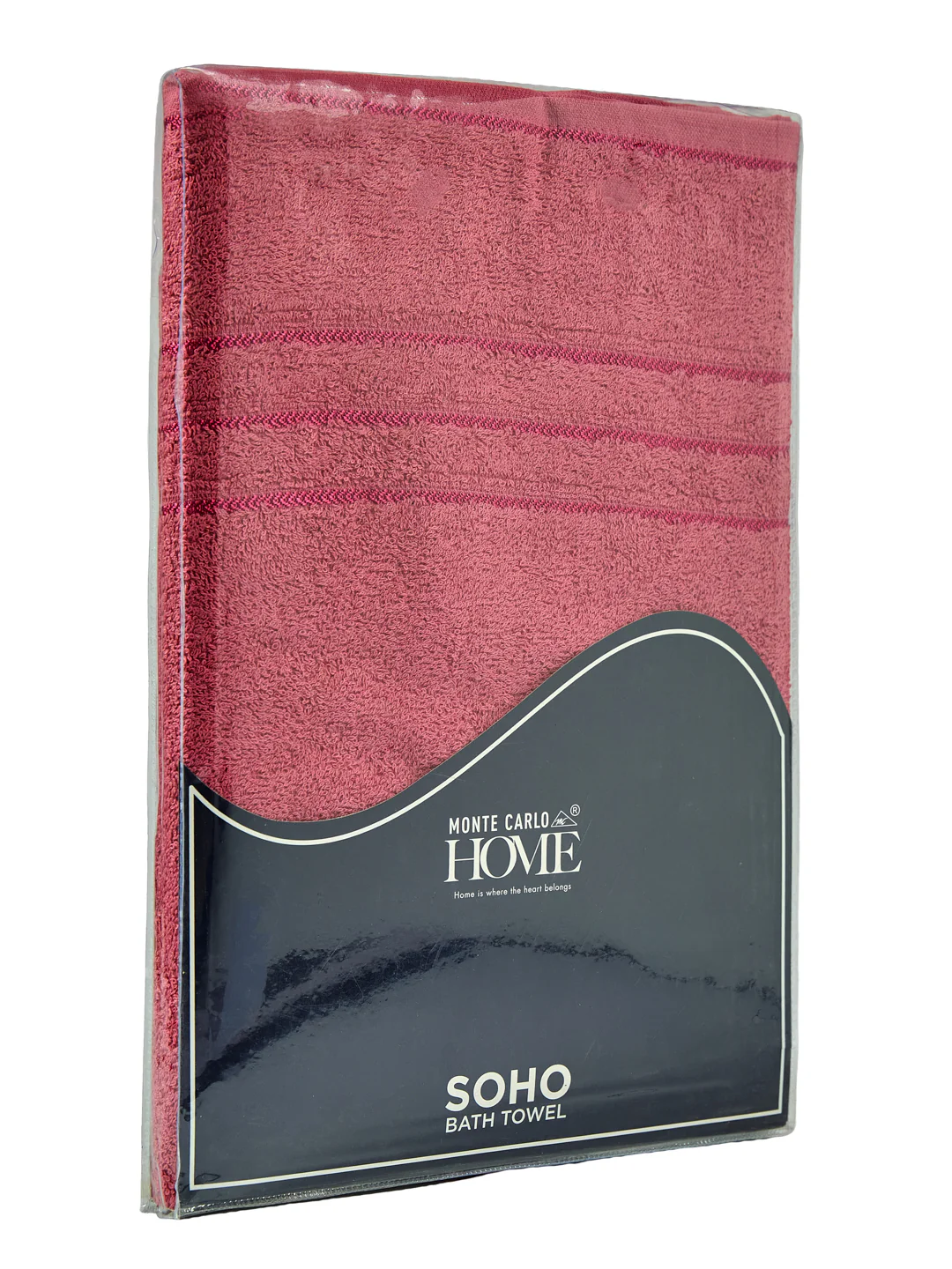 Essential Dusty Rose 100% Cotton Solid 340 GSM Bath Towel Soho 1 Pc Pvc Pack - Image 9