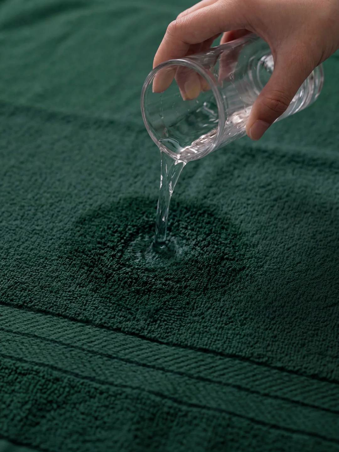 Essential Green 100% Cotton Solid 340 GSM Bath Towel Soho 1 Pc Pvc Pack - Image 3