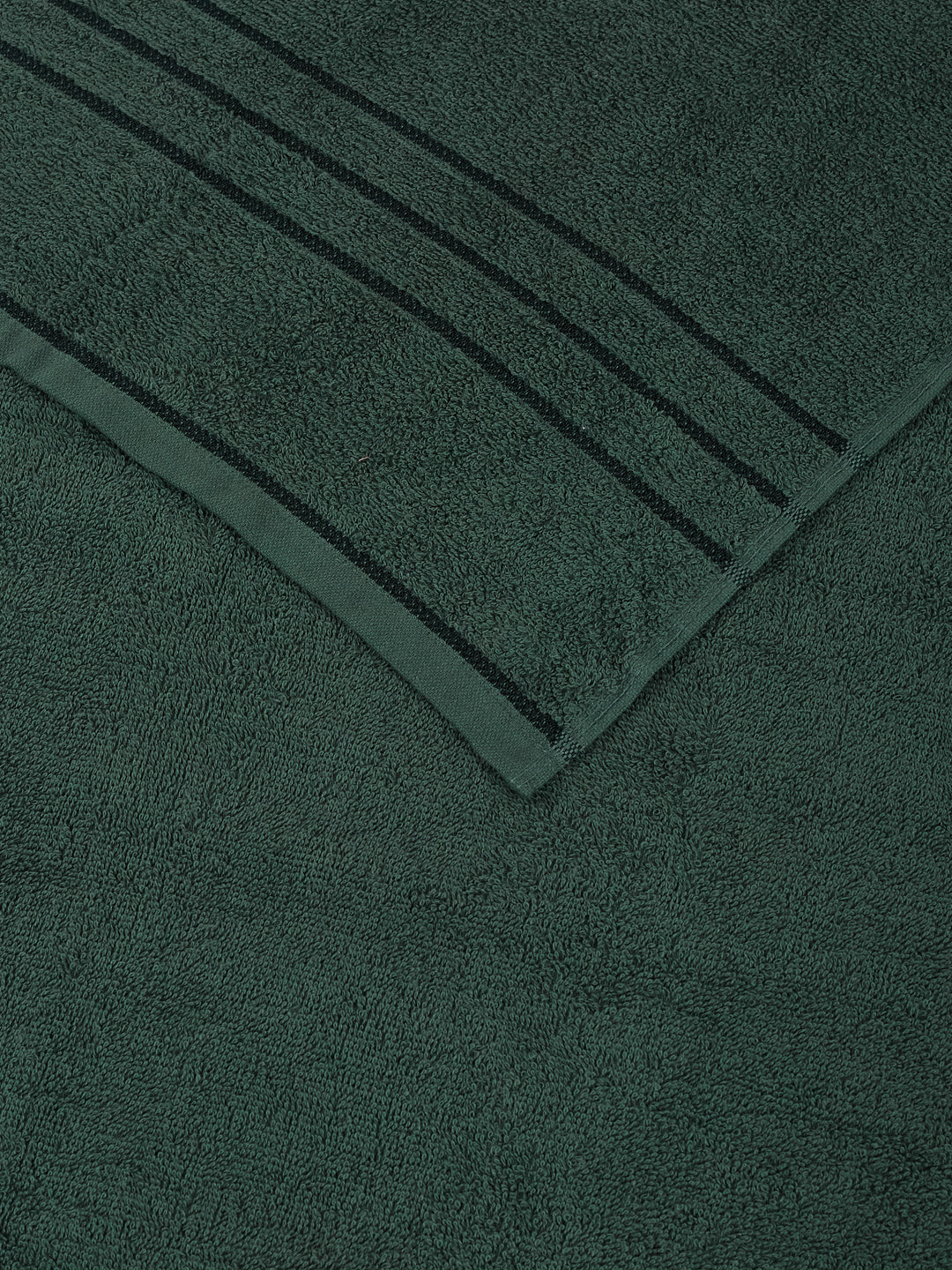 Essential Green 100% Cotton Solid 340 GSM Bath Towel Soho 1 Pc Pvc Pack - Image 6
