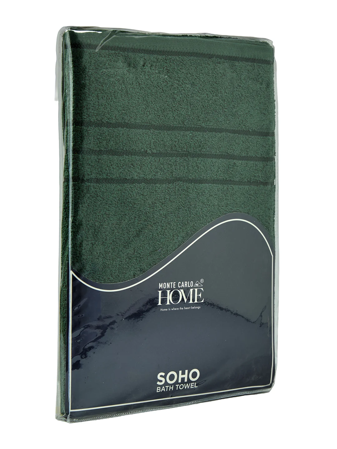 Essential Green 100% Cotton Solid 340 GSM Bath Towel Soho 1 Pc Pvc Pack - Image 9