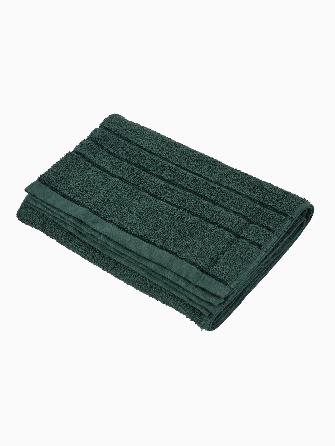 Essential Green 100% Cotton Solid 340 GSM Bath Towel Soho Small 1 Pc Pvc Pack - Image 4