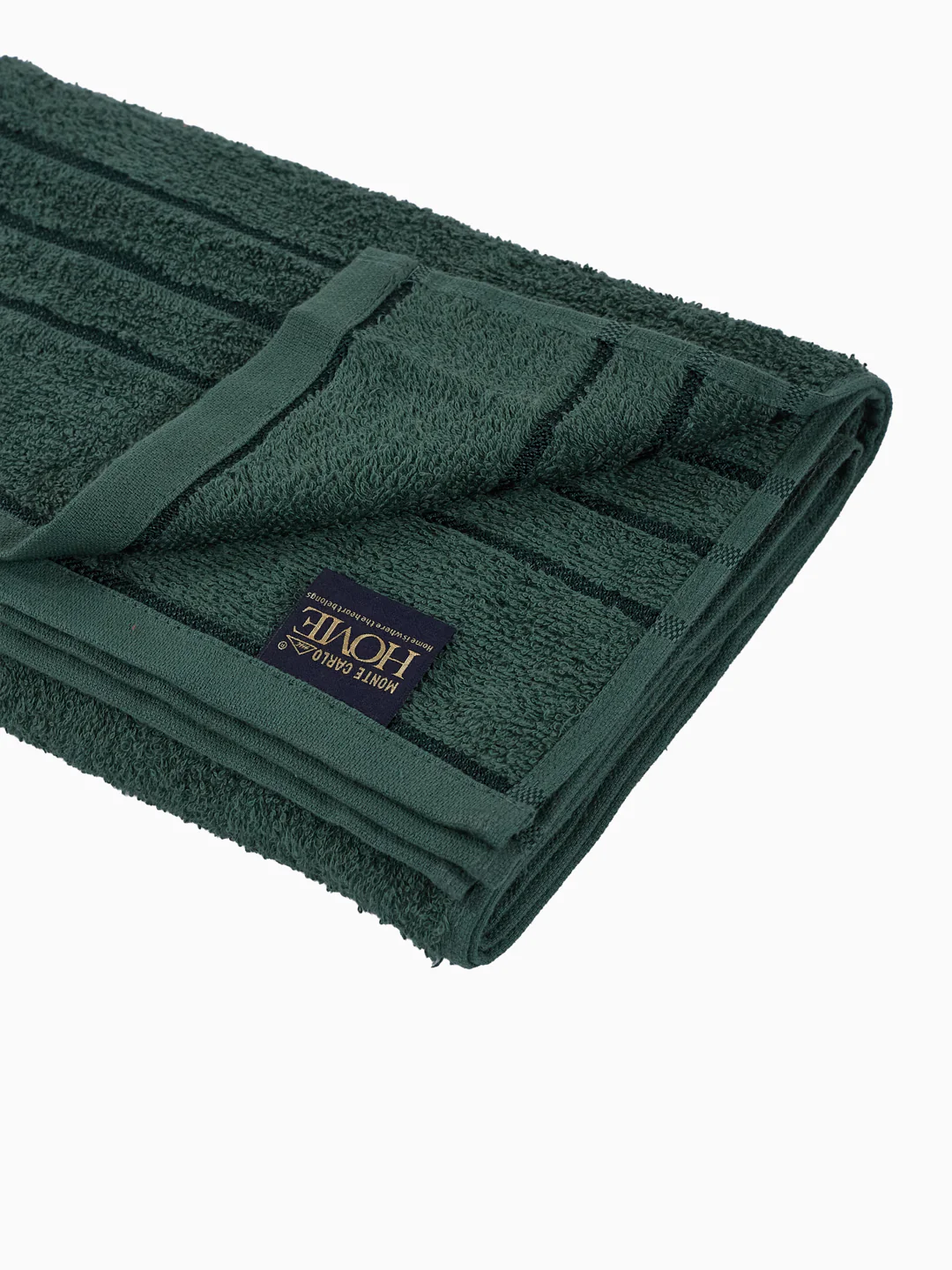 Essential Green 100% Cotton Solid 340 GSM Bath Towel Soho Small 1 Pc Pvc Pack - Image 5