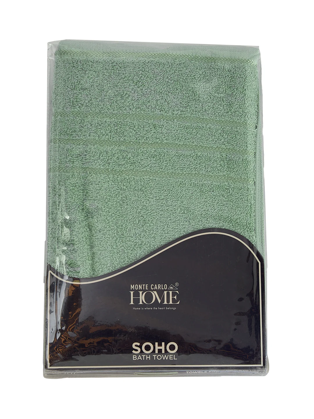 Essential Green 100% Cotton Solid 340 GSM Bath Towel Soho Small 1 Pc Pvc Pack - Image 9
