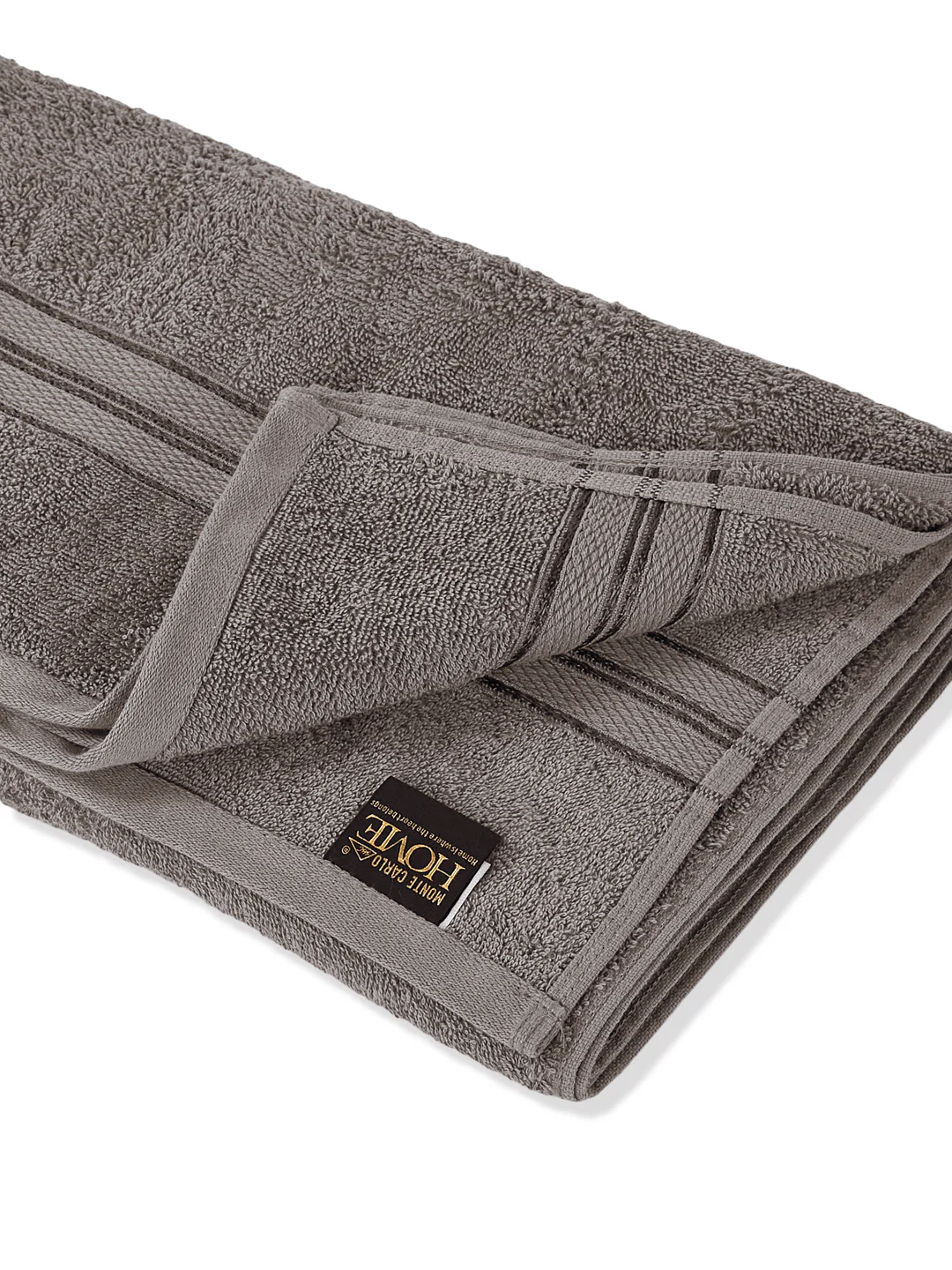 Essential Grey 100% Cotton Solid 400 GSM Bath Towel Jasper 1 Pc Pvc Pack - Image 5