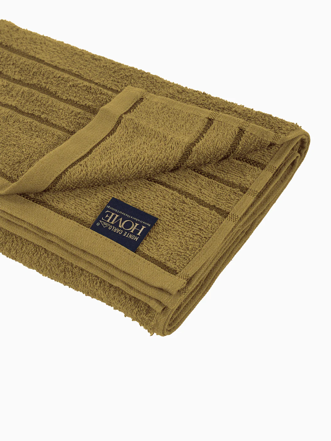 Essential Khaki 100% Cotton Solid 340 GSM Bath Towel Soho Small 1 Pc Pvc Pack - Image 5