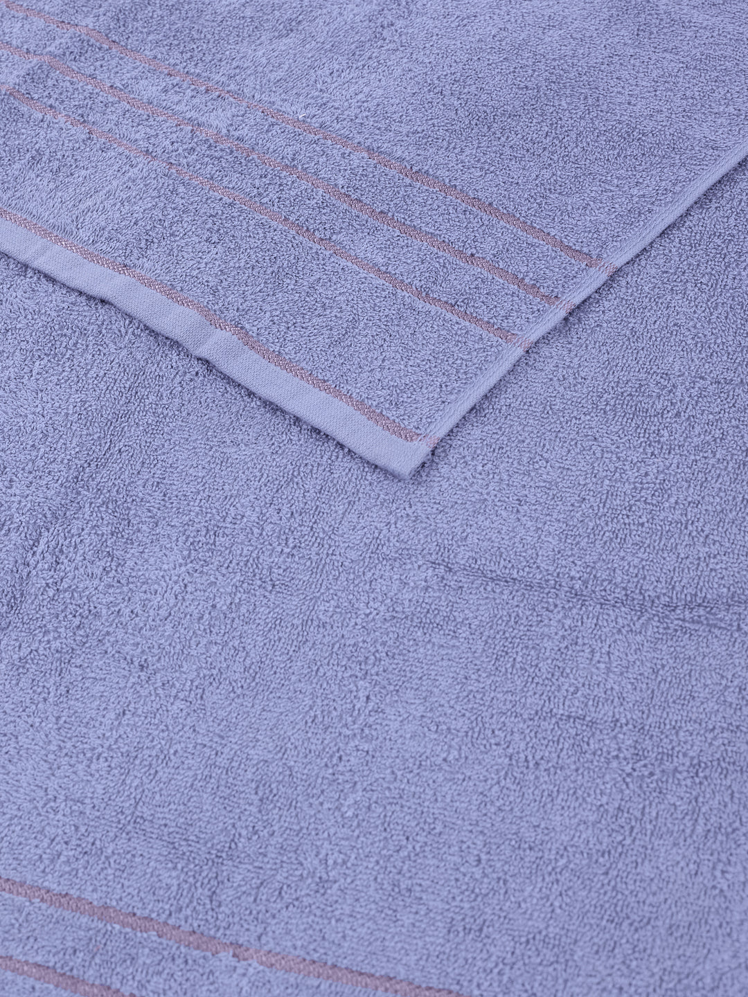 Essential Light Blue 100% Cotton Solid 340 GSM Bath Towel Soho Small 1 Pc Pvc Pack - Image 6