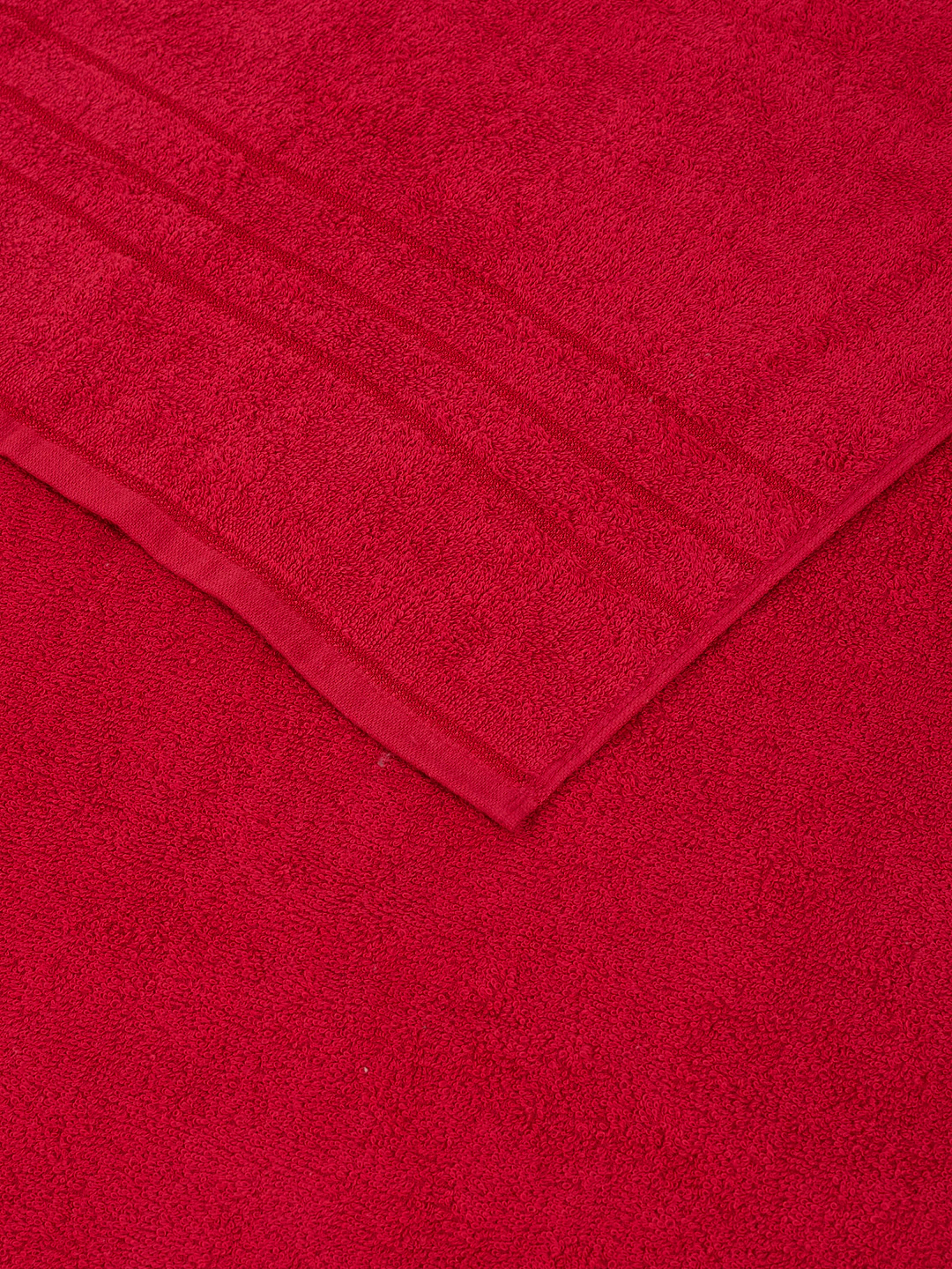 Essential Maroon 100% Cotton Solid 340 GSM Bath Towel Soho 1 Pc Pvc Pack - Image 6