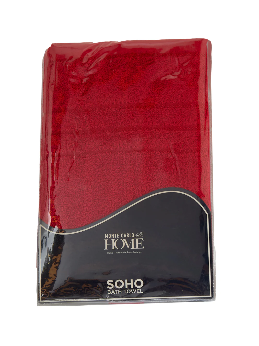 Essential Maroon 100% Cotton Solid 340 GSM Bath Towel Soho Small 1 Pc Pvc Pack - Image 9