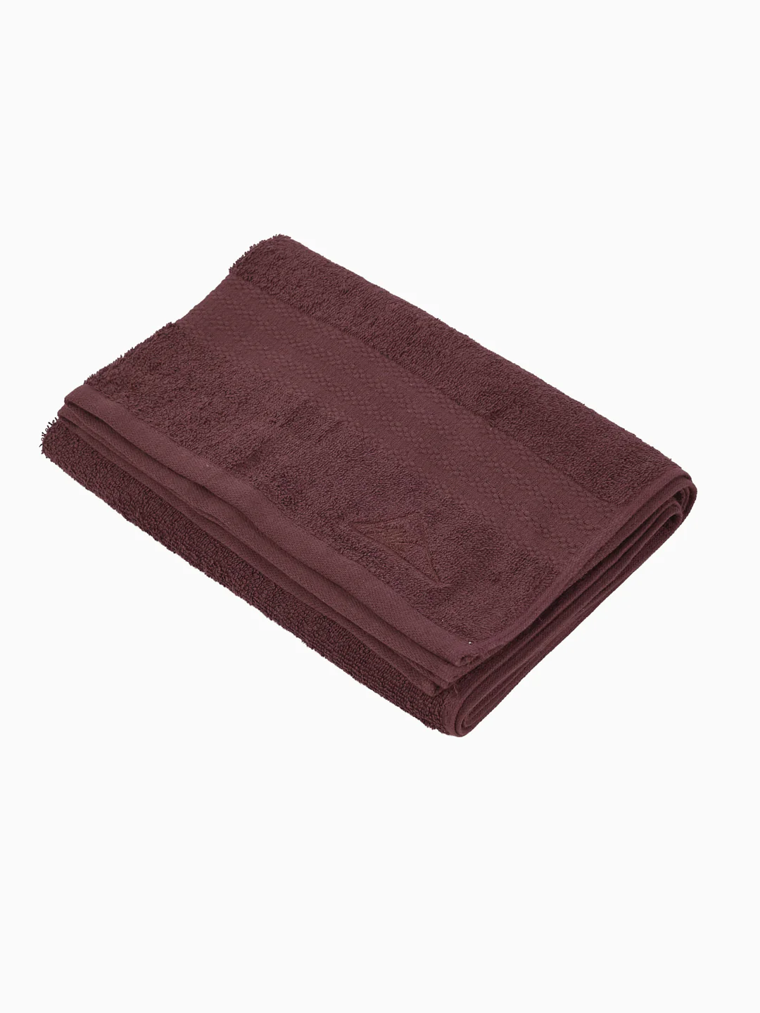 Essential Maroon 100% Cotton Solid 380 GSM Bath Towel Jazz Small 1 Pc Pvc Pack - Image 4