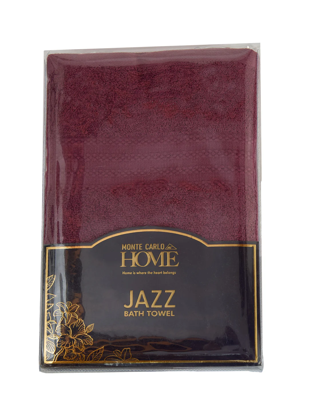 Essential Maroon 100% Cotton Solid 380 GSM Bath Towel Jazz Small 1 Pc Pvc Pack - Image 9