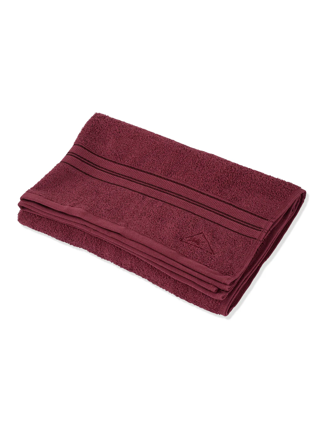 Essential Maroon 100% Cotton Solid 400 GSM Bath Towel Jasper 1 Pc Pvc Pack - Image 4