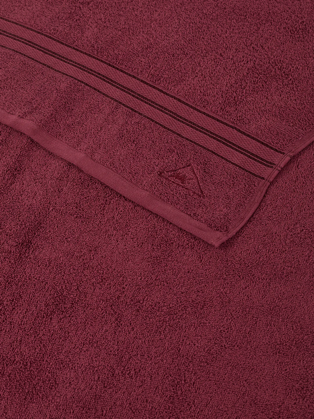 Essential Maroon 100% Cotton Solid 400 GSM Bath Towel Jasper 1 Pc Pvc Pack - Image 6