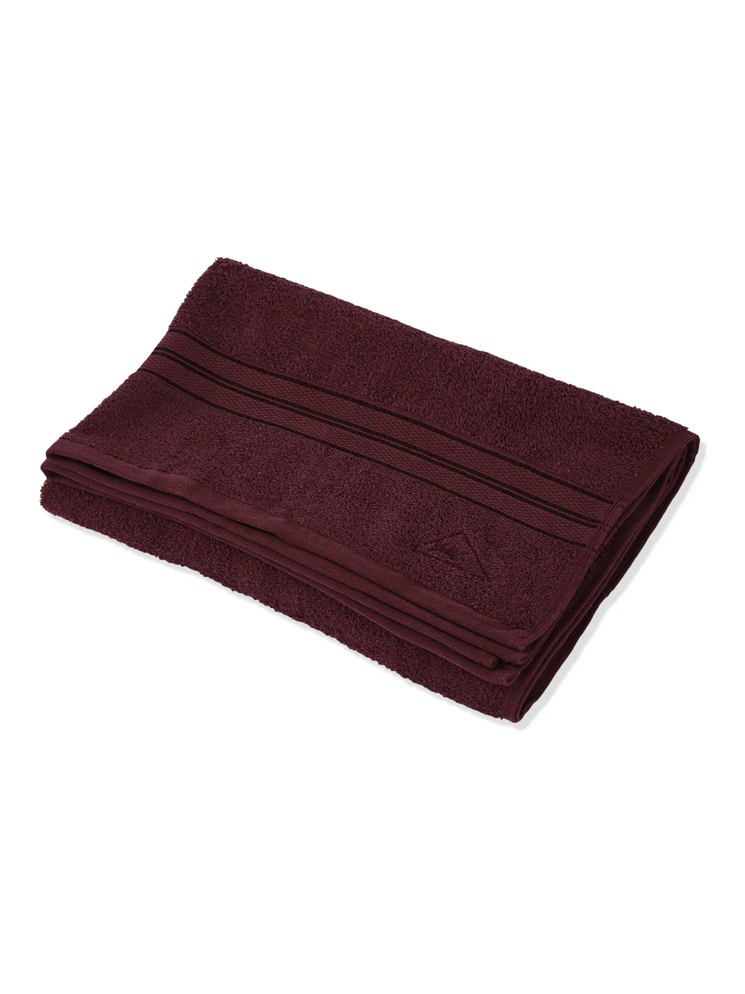 Essential Maroon 100% Cotton Solid 400 GSM Bath Towel Jasper 1 Pc Pvc Pack - Image 4