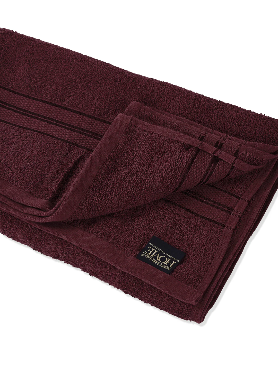 Essential Maroon 100% Cotton Solid 400 GSM Bath Towel Jasper 1 Pc Pvc Pack - Image 5