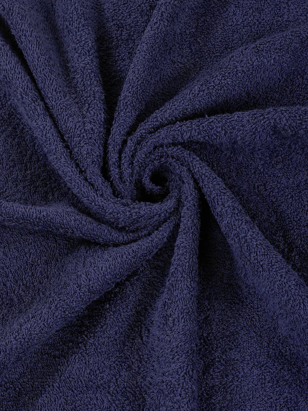 Essential Navy Blue 100% Cotton Solid 340 GSM Bath Towel Soho Small 1 Pc Pvc Pack - Image 7
