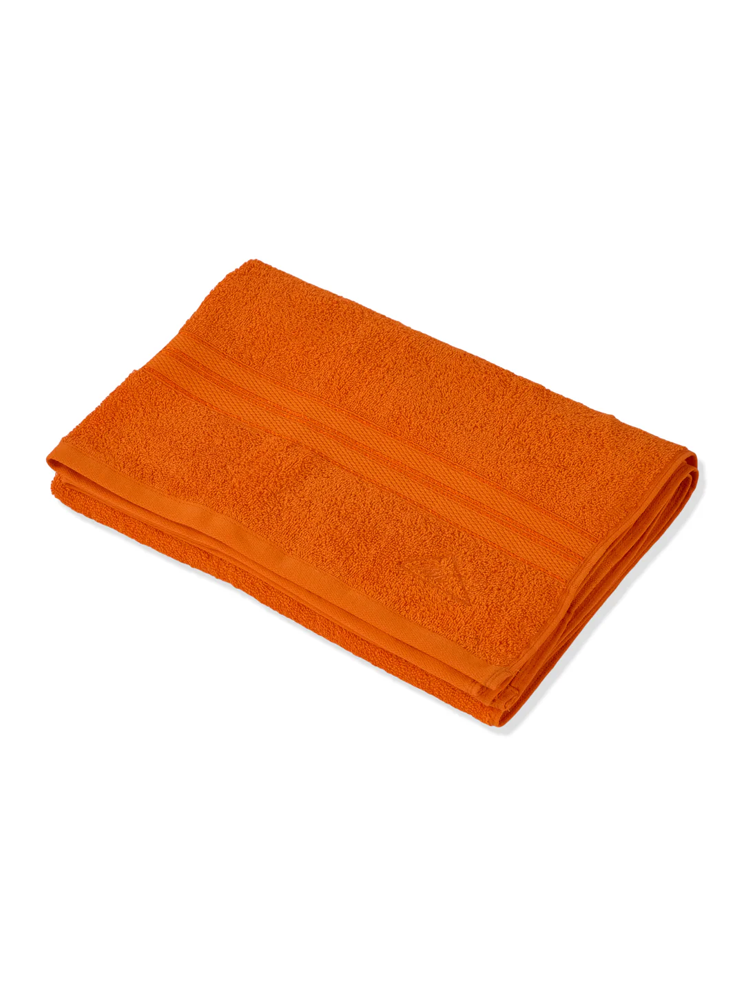 Essential Orange 100% Cotton Solid 400 GSM Bath Towel Jasper 1 Pc Pvc Pack - Image 4