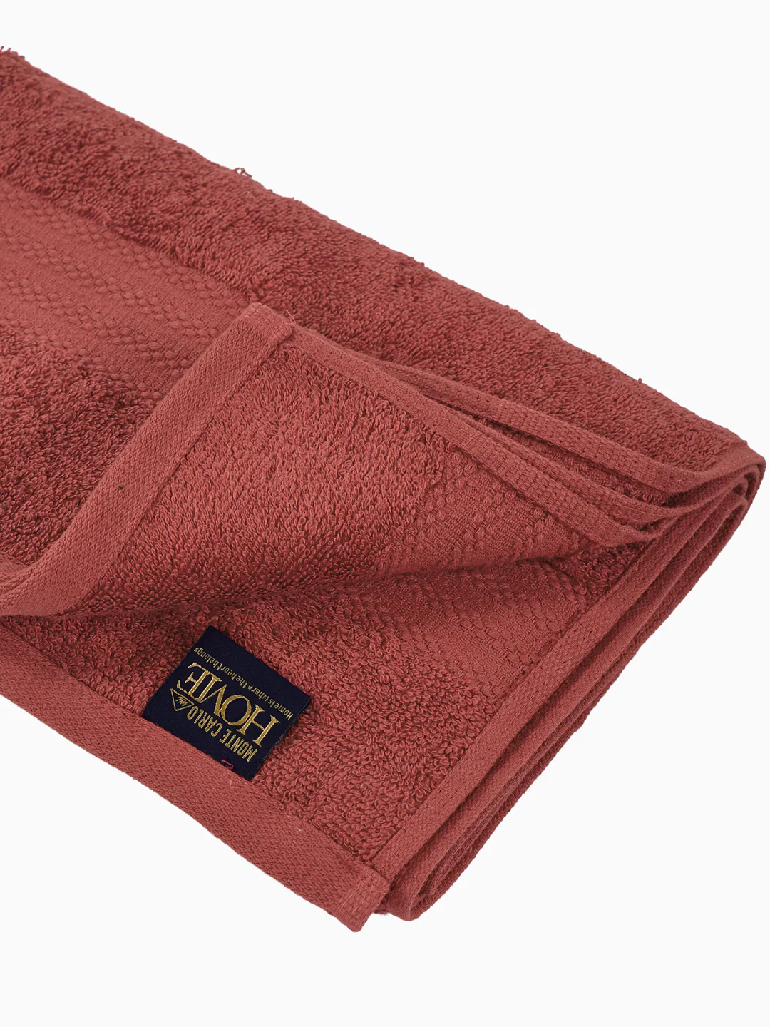 Essential Peach Pink 100% Cotton Solid 380 GSM Bath Towel Jazz Small 1 Pc Pvc Pack - Image 5