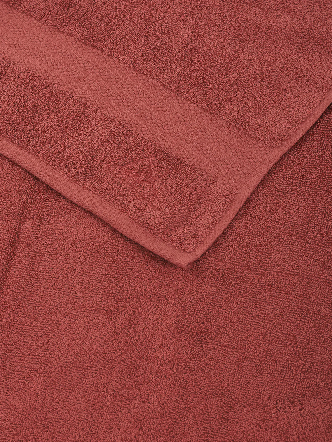 Essential Peach Pink 100% Cotton Solid 380 GSM Bath Towel Jazz Small 1 Pc Pvc Pack - Image 6